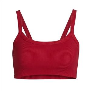 Year of Ours Ribbed Bralette 2.0 deep red